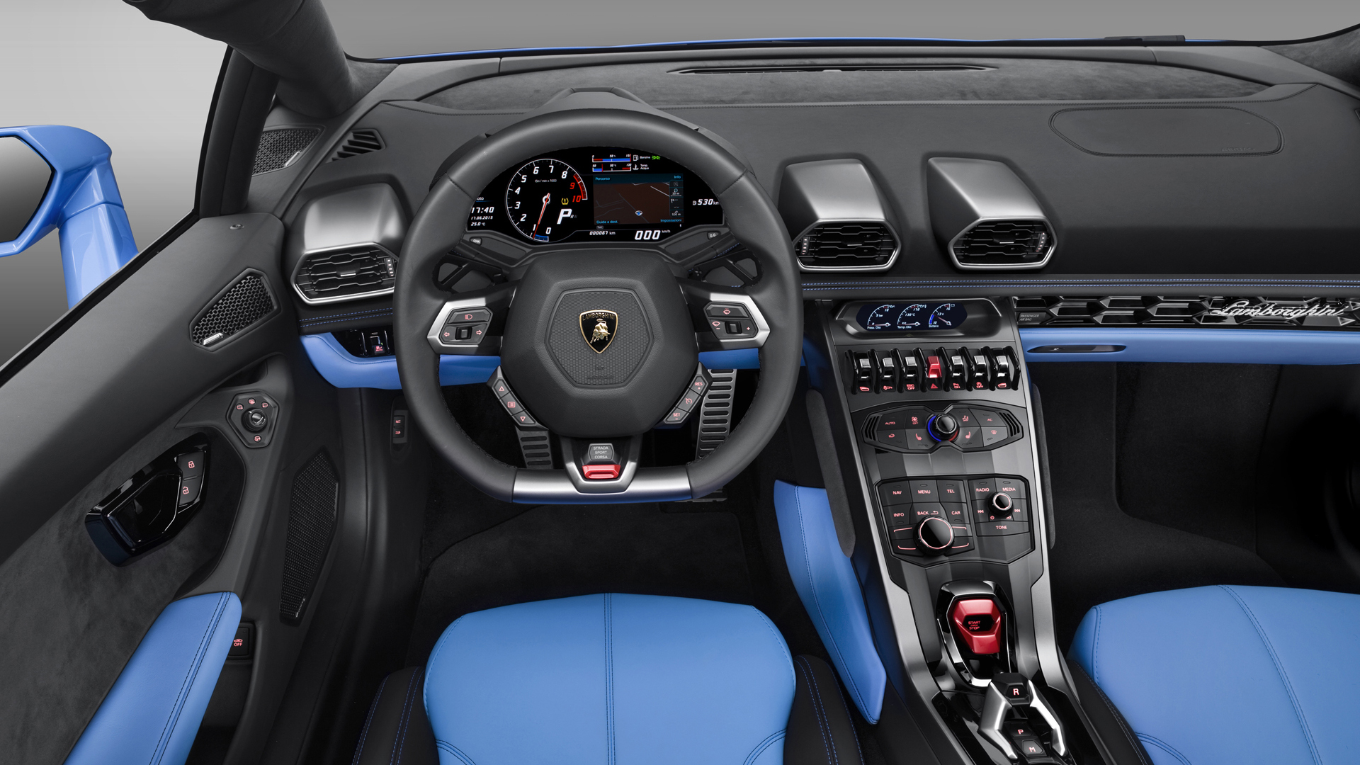 2017 Lamborghini Huracán LP 610-4 Spyder interior