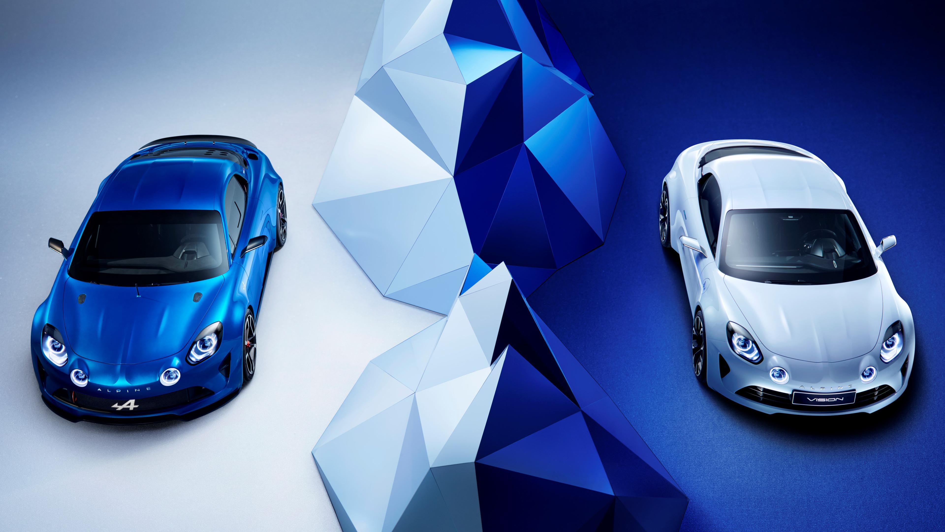 2 Alpine Vision concepts side by side